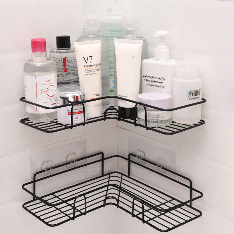 Bathroom Shelf Corner Frame Shower Wrought Iron Kitchen