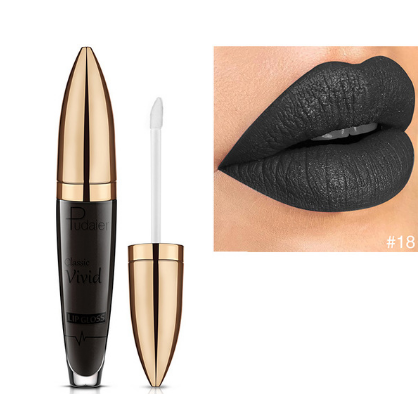 Pudaier matte pearlescent lip gloss non-stick cup diamond