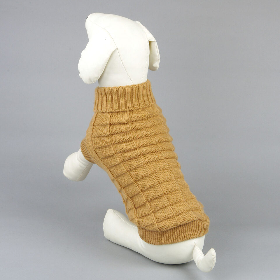 Solid color dog sweater Teddy clothes Cat pets