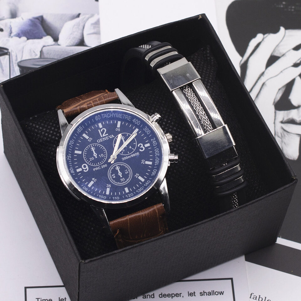Men's watch fashion Blue light glass wrist