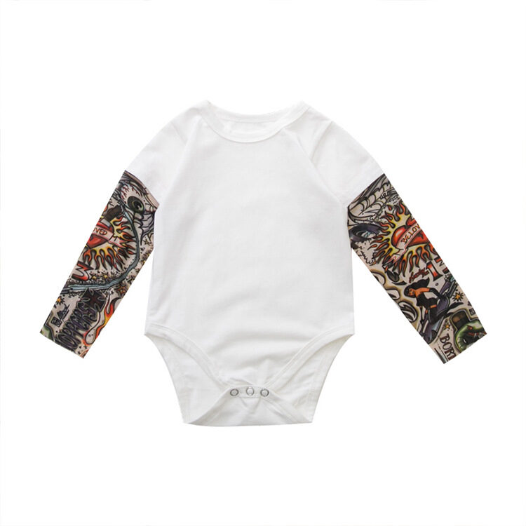 Baby summer wrap fart onesie
