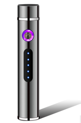 Electric Metal Lighters Smoking Windproof Dual Plasma Rechargeable