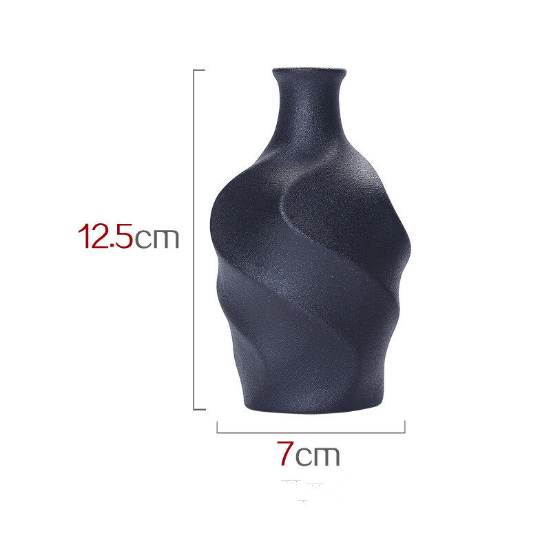Ceramic vase simulating dry flower