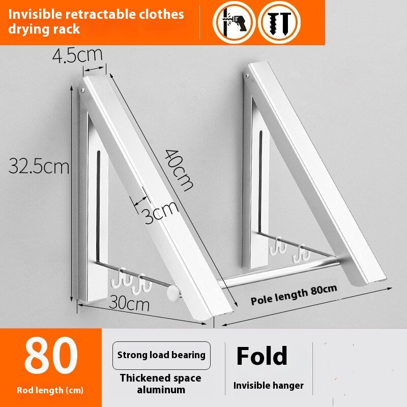 Non Perforated Space Aluminum Foldable Invisible Thick Drying