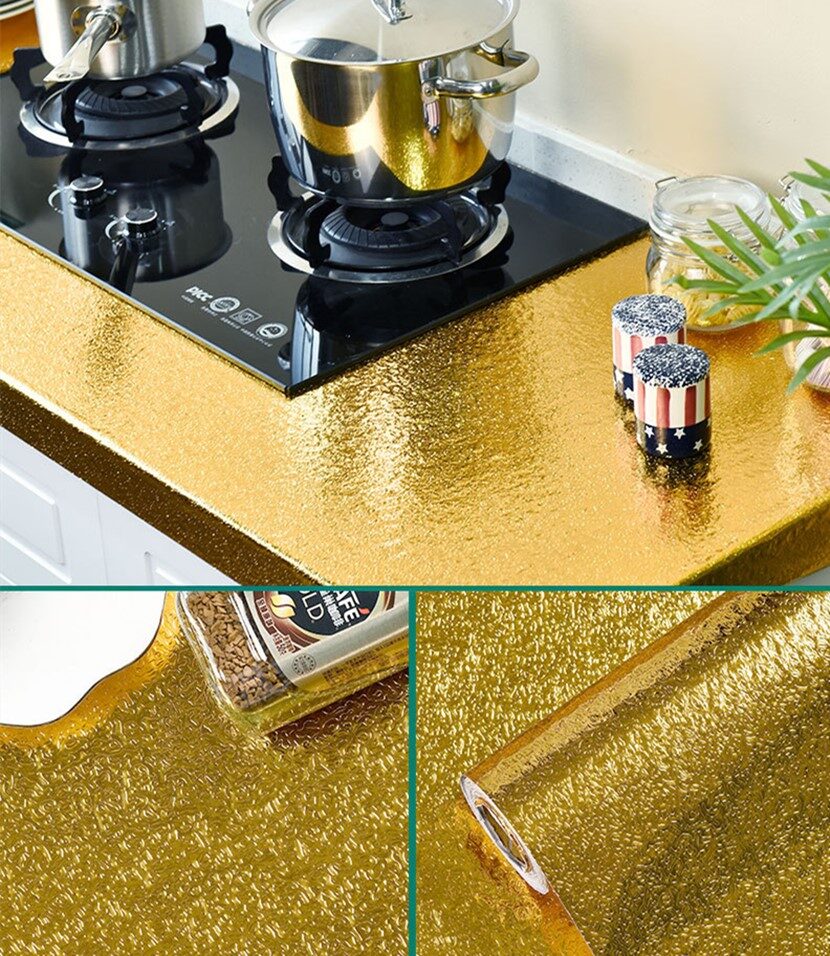 High Temperature Resistant Aluminum Foil Wall Kitchen Sticker