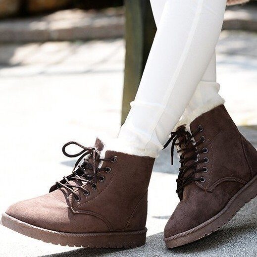 Snow Boot for Women Winter Shoes Heels Boots