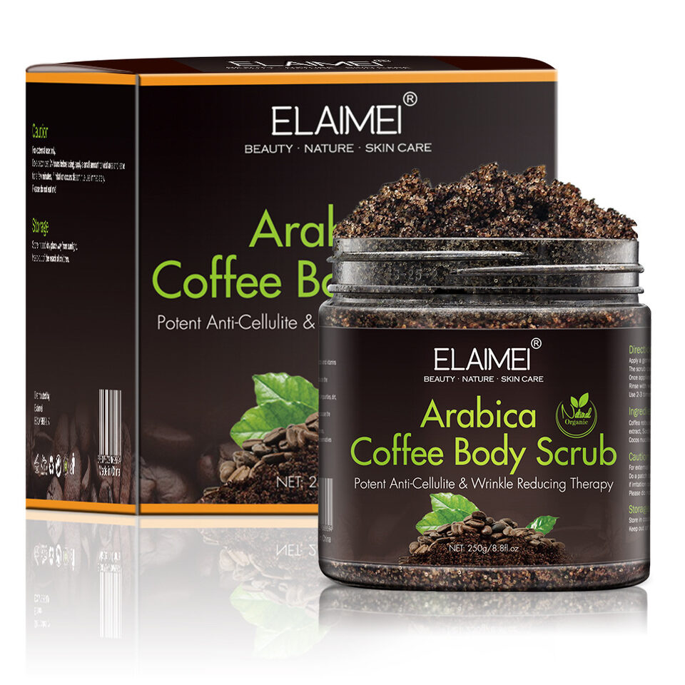 Coffee scrub exfoliating body