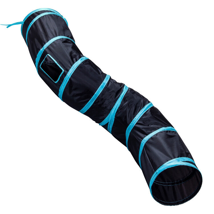 Cat toy S-shaped tunnel foldable