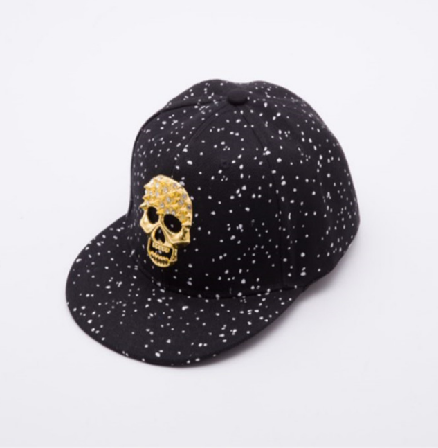 Hip hop safety hard hat skull caps glitter