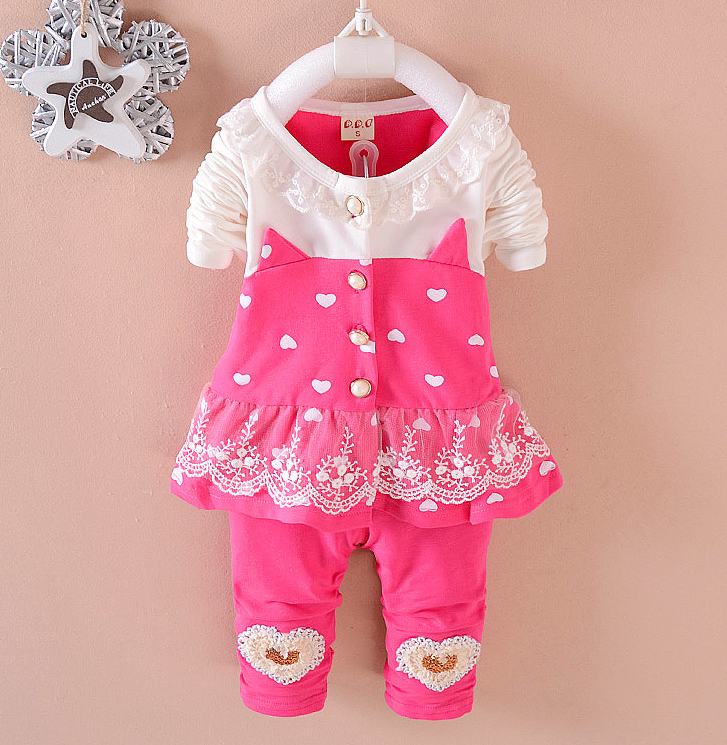 BibiCola Baby Girls Clothing Sets Toddle Tracksuits Kids