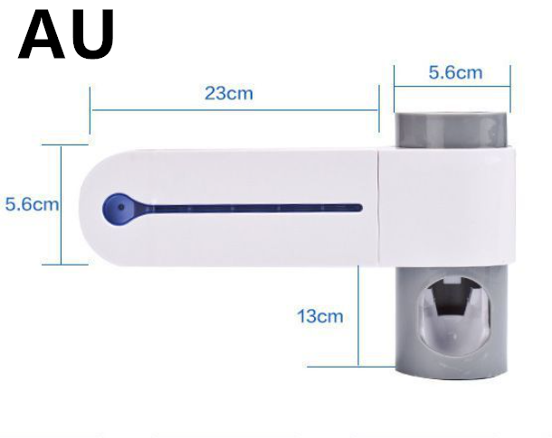 2-in-1 UV disinfection toothbrush holder Automatic toothpaste Washing