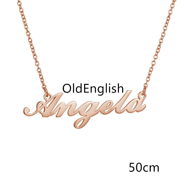 Necklace Alloy Pendant Font Fascinating Name Personalized