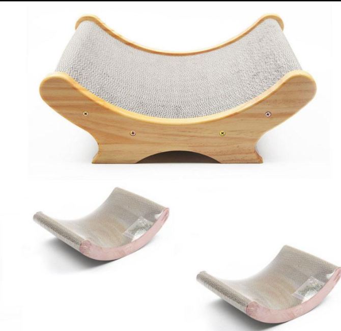 U-shaped bed cat toy paw grinder