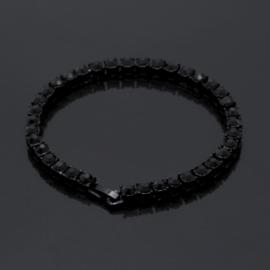 Tin Alloy Gold Color Iced Bracelet Men's Hip