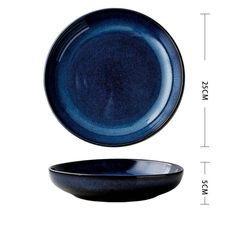 Ceramic Deep Plate Round Dinner Soup