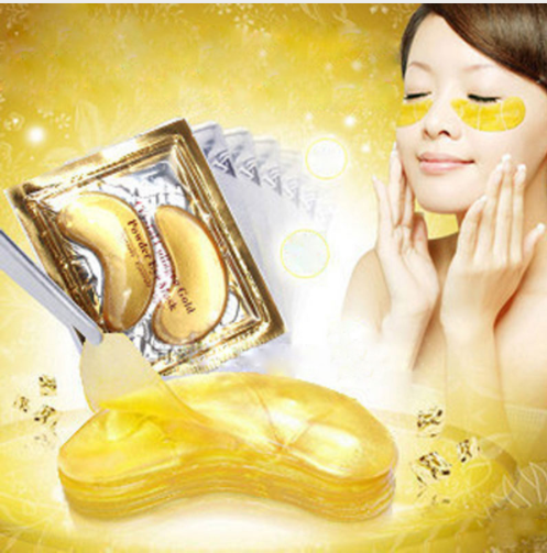 10pcs5packs Gold Crystal Collagen Eye Mask Patches