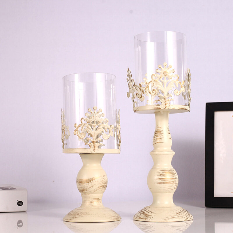 Strongwell Candle Holder Cube Stand Candlestick Metal Base