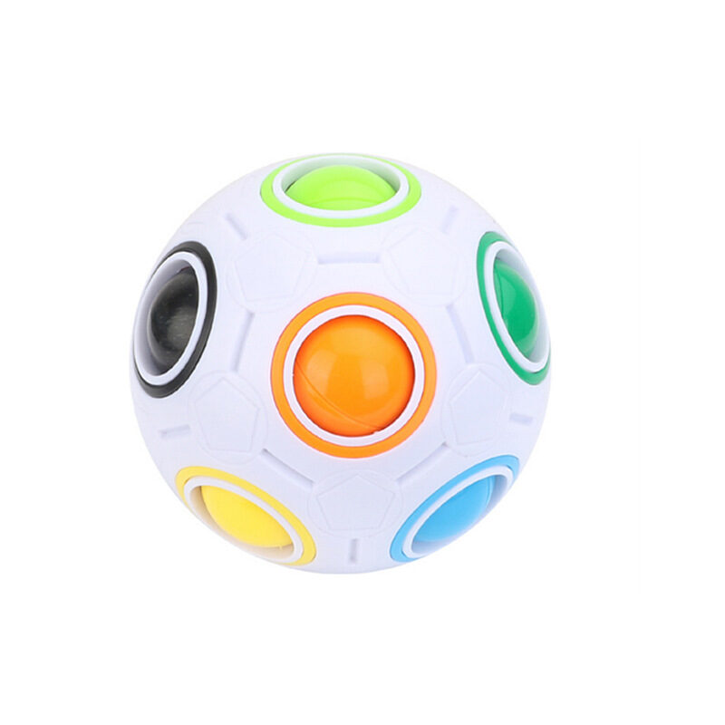 High Elasticity And Fall Resistance Puzzle Rainbow Ball