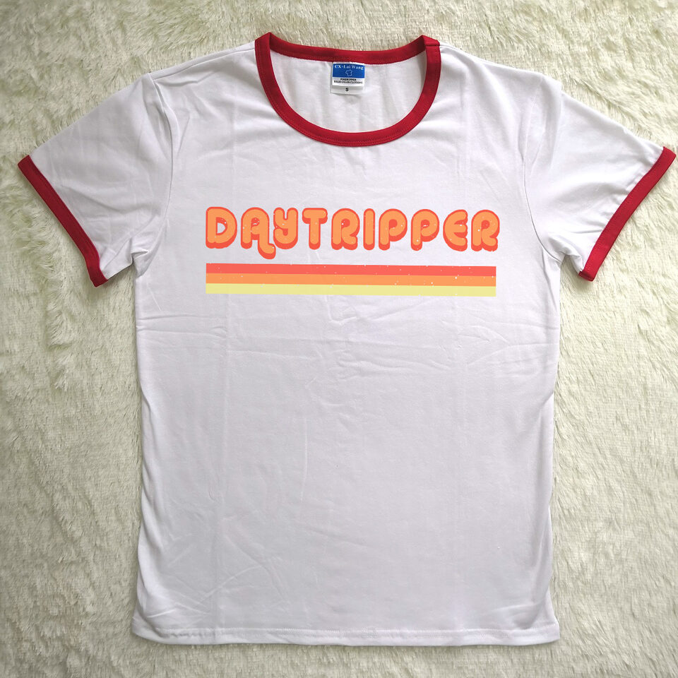 Daytripper Ringer Tshirt Graphic Tee Causal Womens