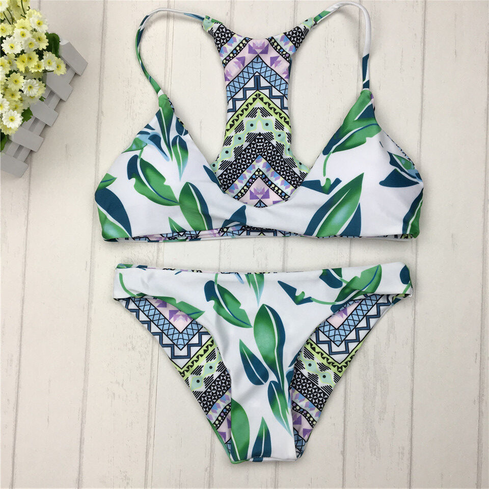 Sexy Brazilian Bikinis Women Swimsuit Double-sided printing Swimwear