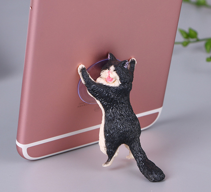 Cat reinforcement mobile phone suction cup bracket lazy