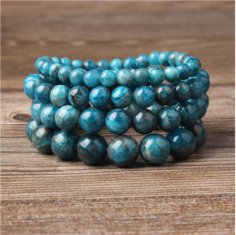 Natural Blue Apatite Bracelets Are Suitable For Men