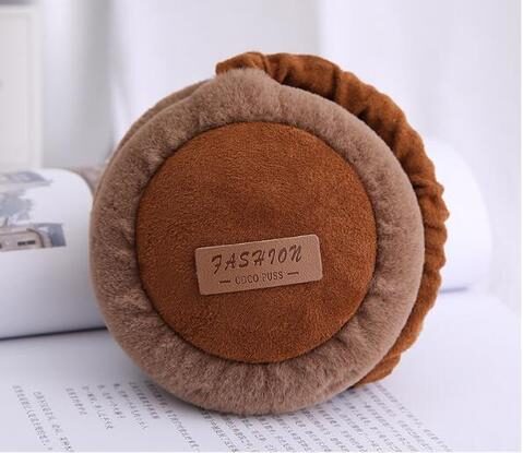 Bluetooth Earmuffs Headphones Warm Plush Ure Color Fashion
