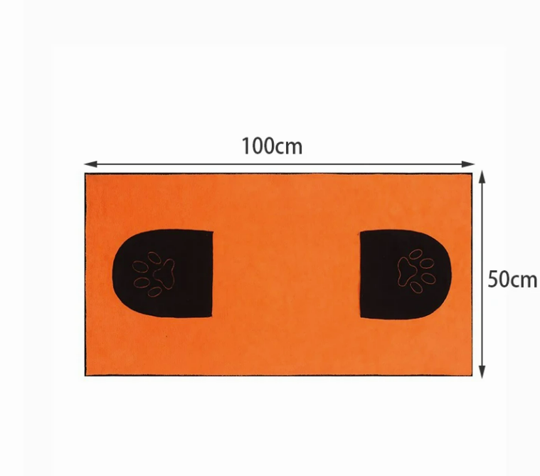 Pet absorbent towel bath