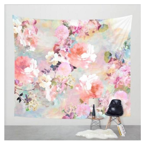 Love Of A Flower Wall Tapestry Hanging Decor