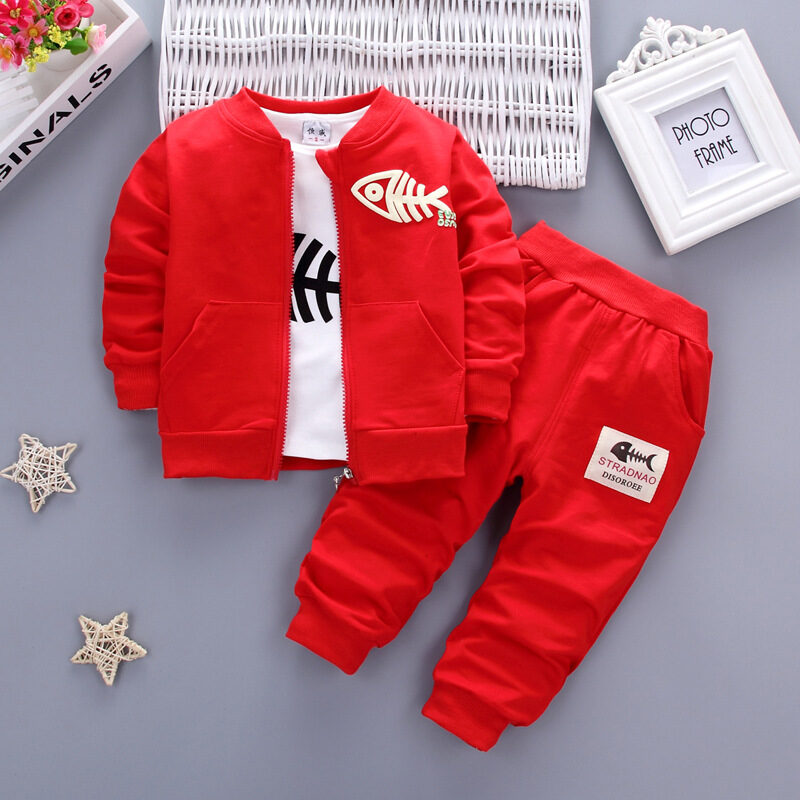 Children's three-piece clothing