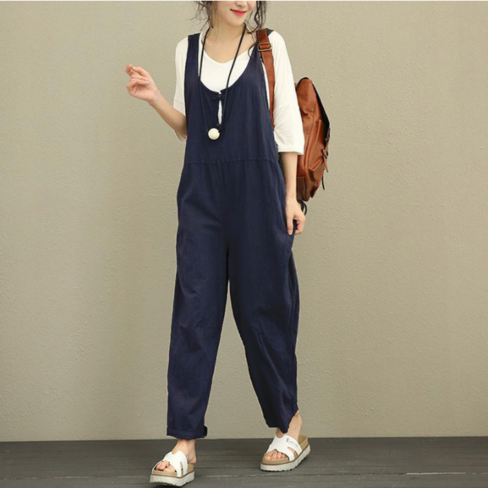 Bib Plus Fat Size Women's Loose Casual Pants