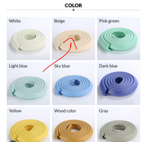 Thickened L-shaped Anti-knock Protection Anti-collision Strip