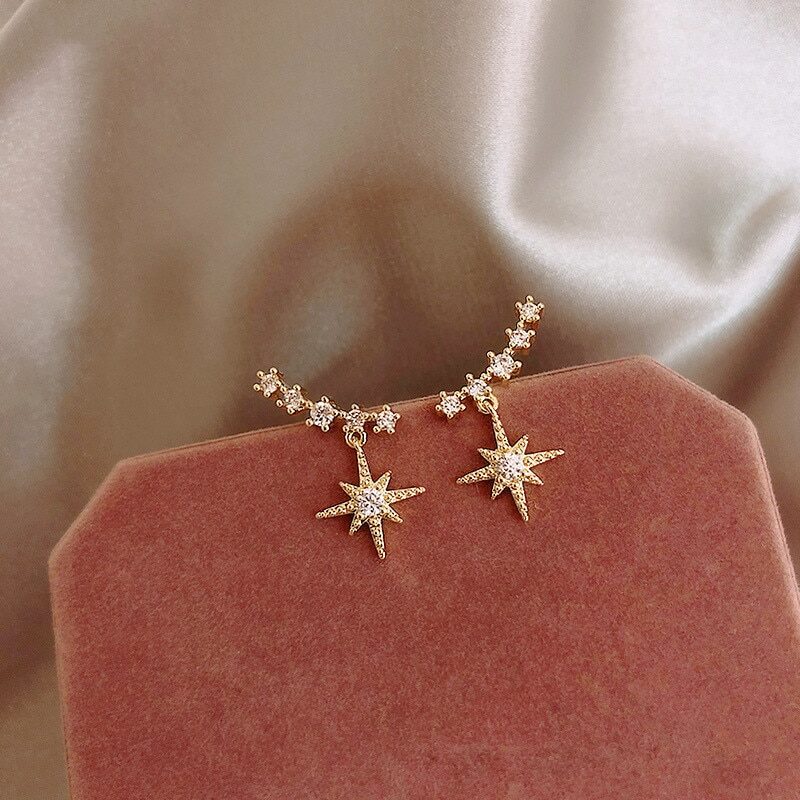 Octagonal earrings commute
