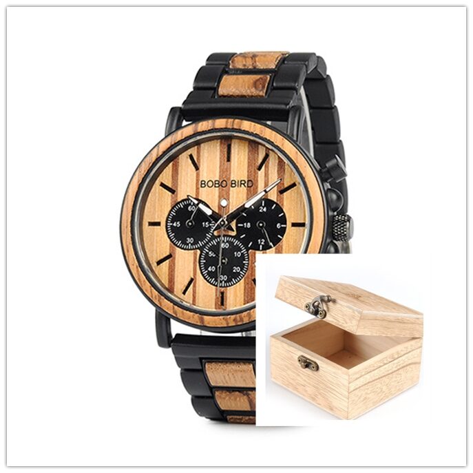BOBO BIRD Wooden Men Watches Relogio Masculino Luxury