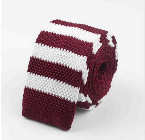 Men Knitted Knit Leisure Striped Ties Fashion Skinny