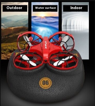 RC Boat Water Land And Air Four-Axis Hovercraft