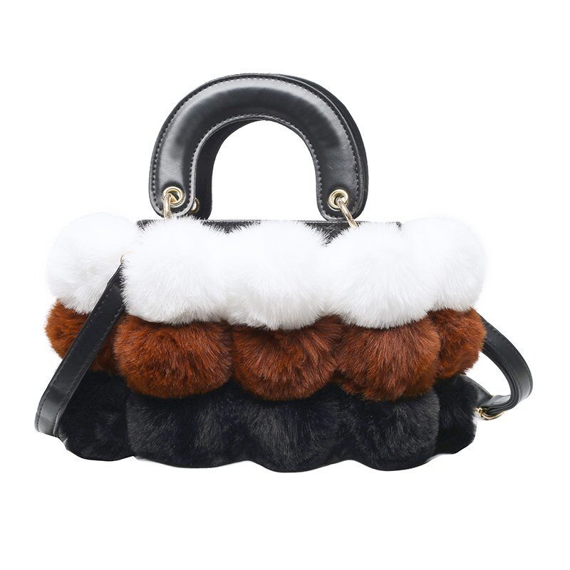 Plush Handbags Winter Shoulder Bag Handbag Trend Messenger