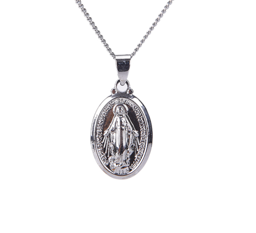 Virgin Mary Necklace Christmas Gifts Silve Gold Color