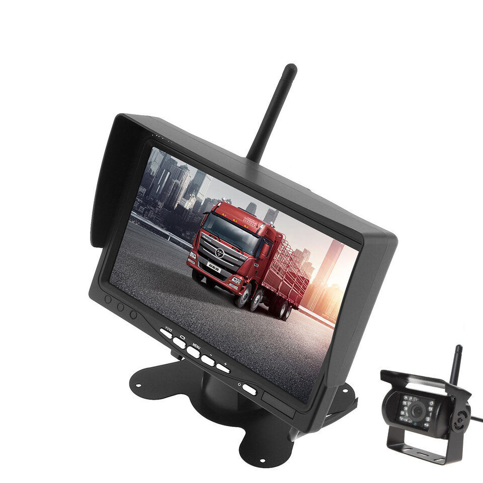 Forklift Truck Harvester 7 Inch Car Wireless Reversing