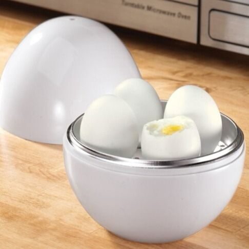 Capacity For 4 Eggs Microwave Egg Steamer Boiler