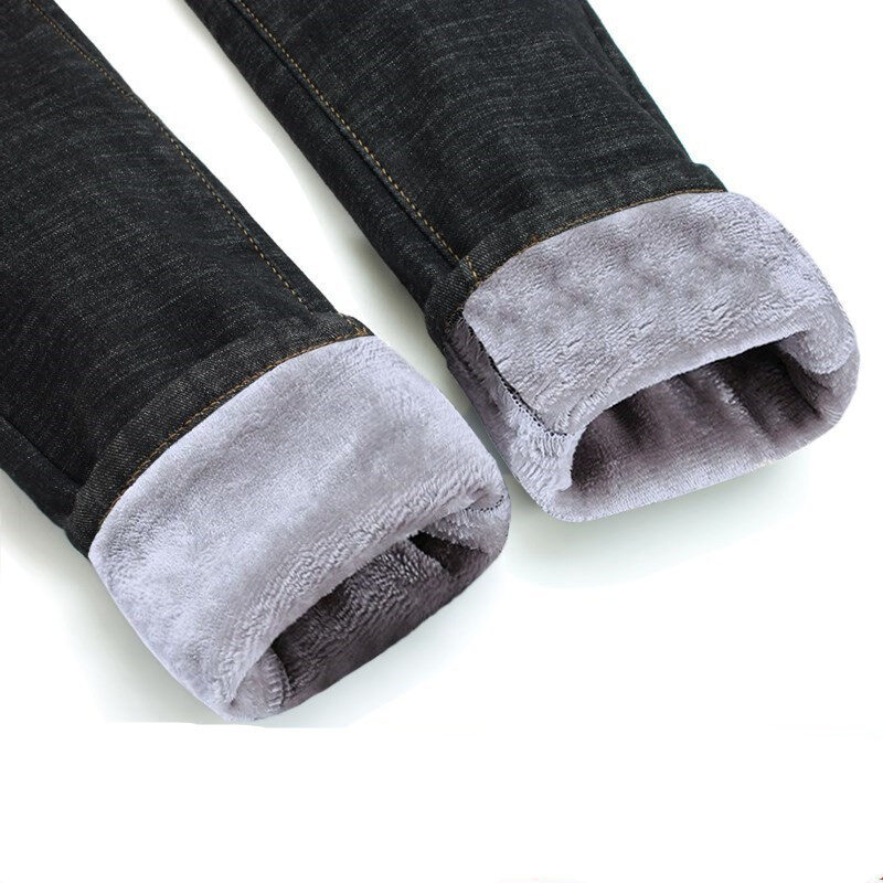 Women Thermal Jeans Winter Snow Warm Plush Stretch