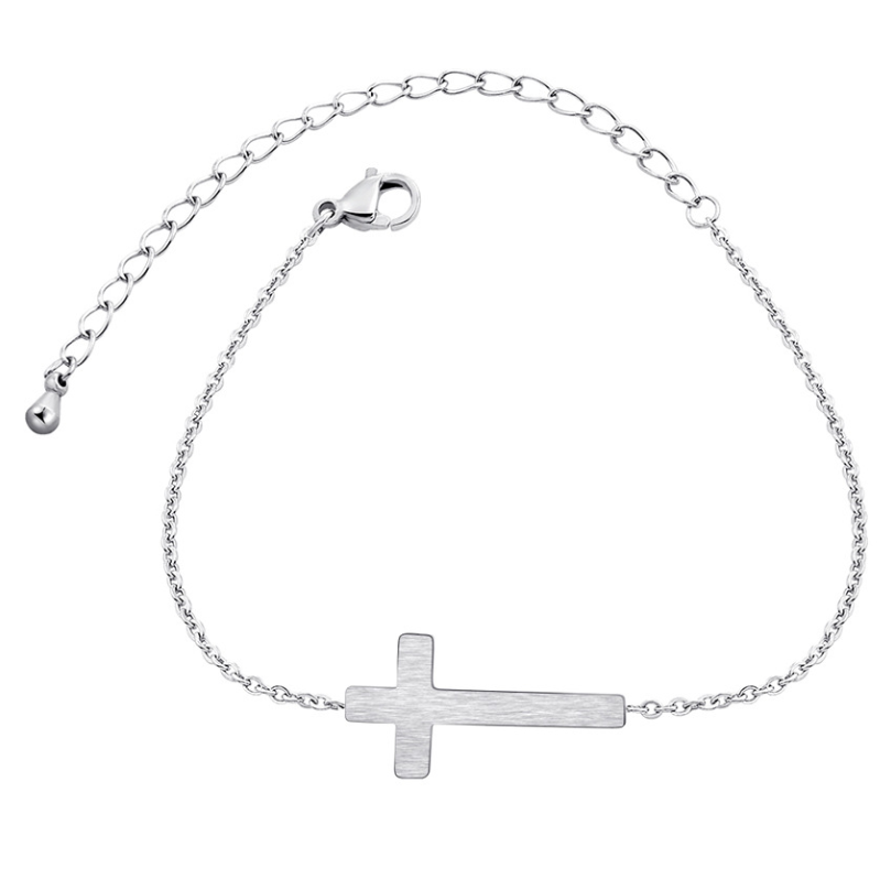 Jesus Christ Cross Bracelet Silver Gold Bridesmaid Gift