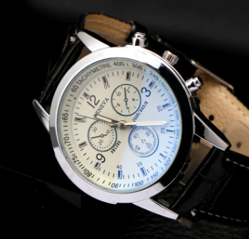 Men's Watch Blu-ray Colorful Glass Male Micro-business Taobao