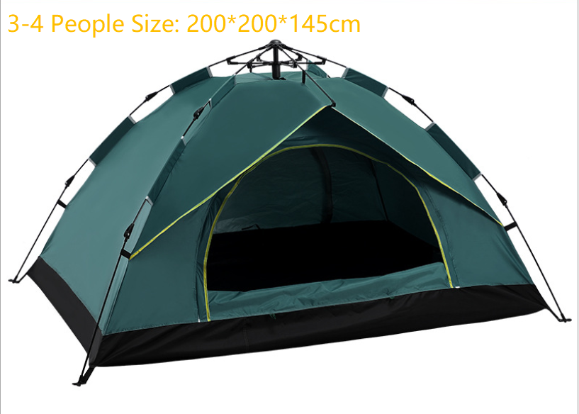 Automatic Hexagonal Tent Multi-Person Double-Layer Outdoor Camping Rain