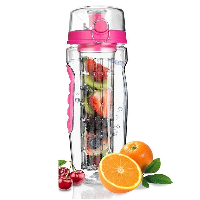 BPA Free Fruit Infuser Juice Shaker Sports Lemon