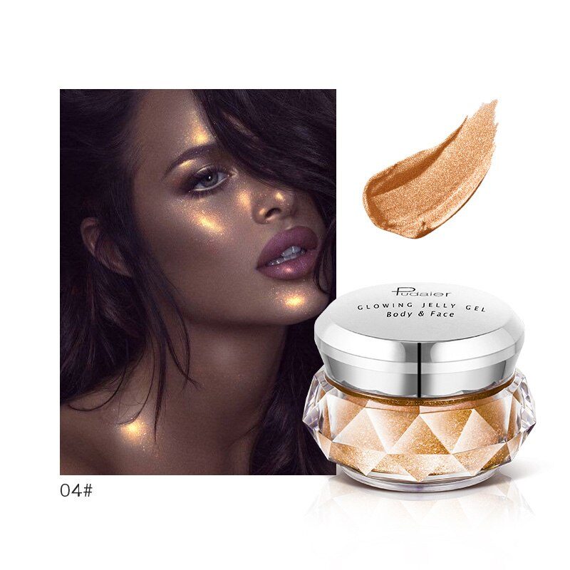 Face Highlighter Jelly Gel Mermaid Eyeshadow Glow Body