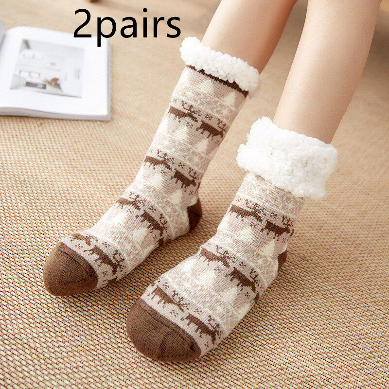 Christmas Socks Female Mid-tube Floor