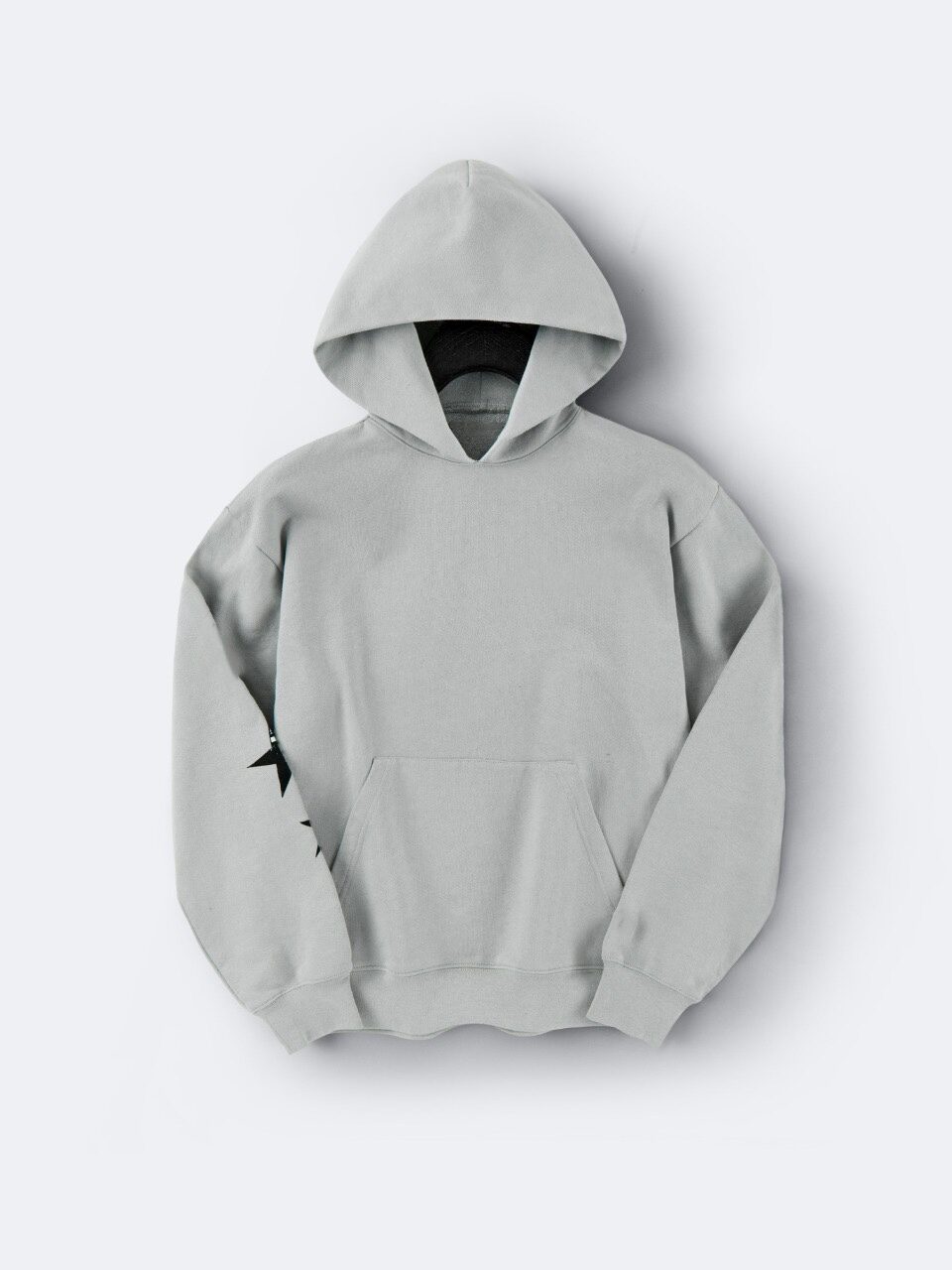Original gray star graffiti hoodie
