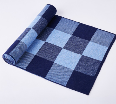 Men's scarf wool plaid winter processing gift ladies