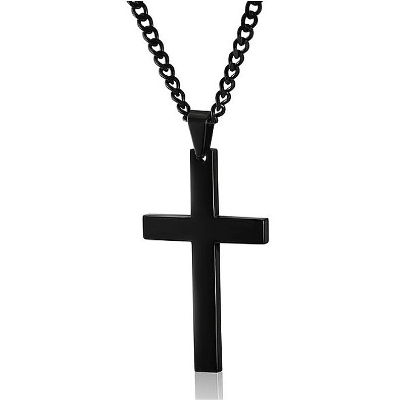 Classic Cross Necklace Men's Pendant Fashion Stainless Steel